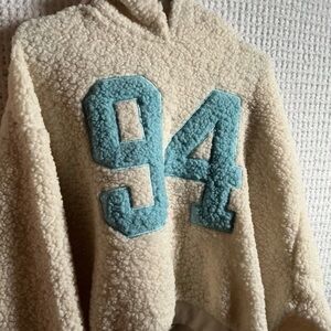 No Boundaries Cream Sherpa Jacket